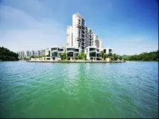一线湖景码头 首付100万银湖山庄别墅 402平6居 南北向