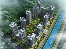 房子户型方正,宽敞明亮,朝中庭,